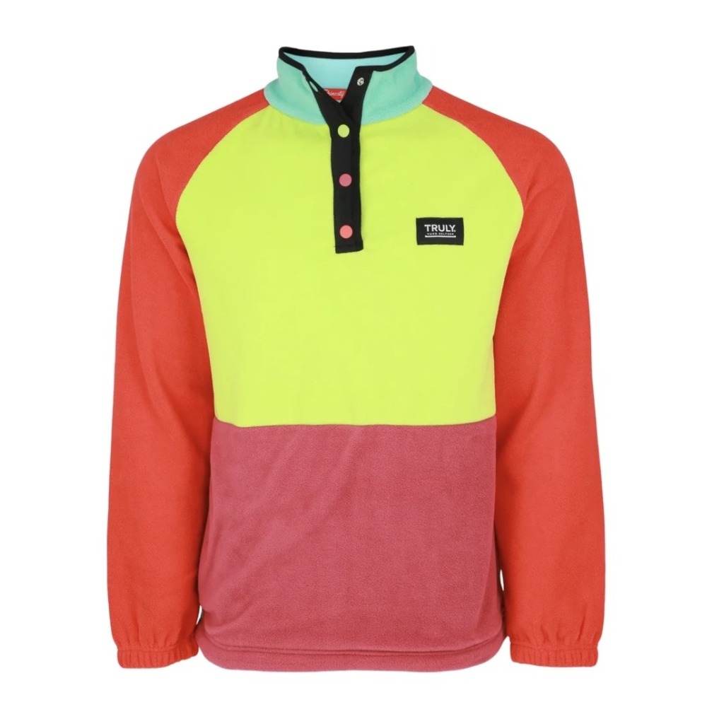 Shinesty Unisex Multicolor Colorblock Truly Hard Seltzer Fleece Pullover S